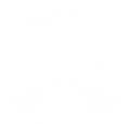 Nyhus Family Logo, A capital letter N with a crown above and a pair of crossed arrows behind.